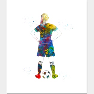 Soccer Player Girl Posters and Art